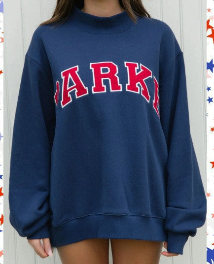 Women's Oversized Graphic Crewneck Sweater
