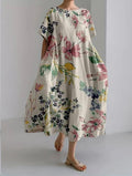 Women’s Floral Oversized Midi Dress