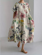 Women’s Floral Oversized Midi Dress