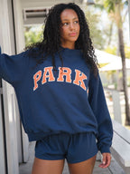 Women's Oversized Graphic Crewneck Sweater