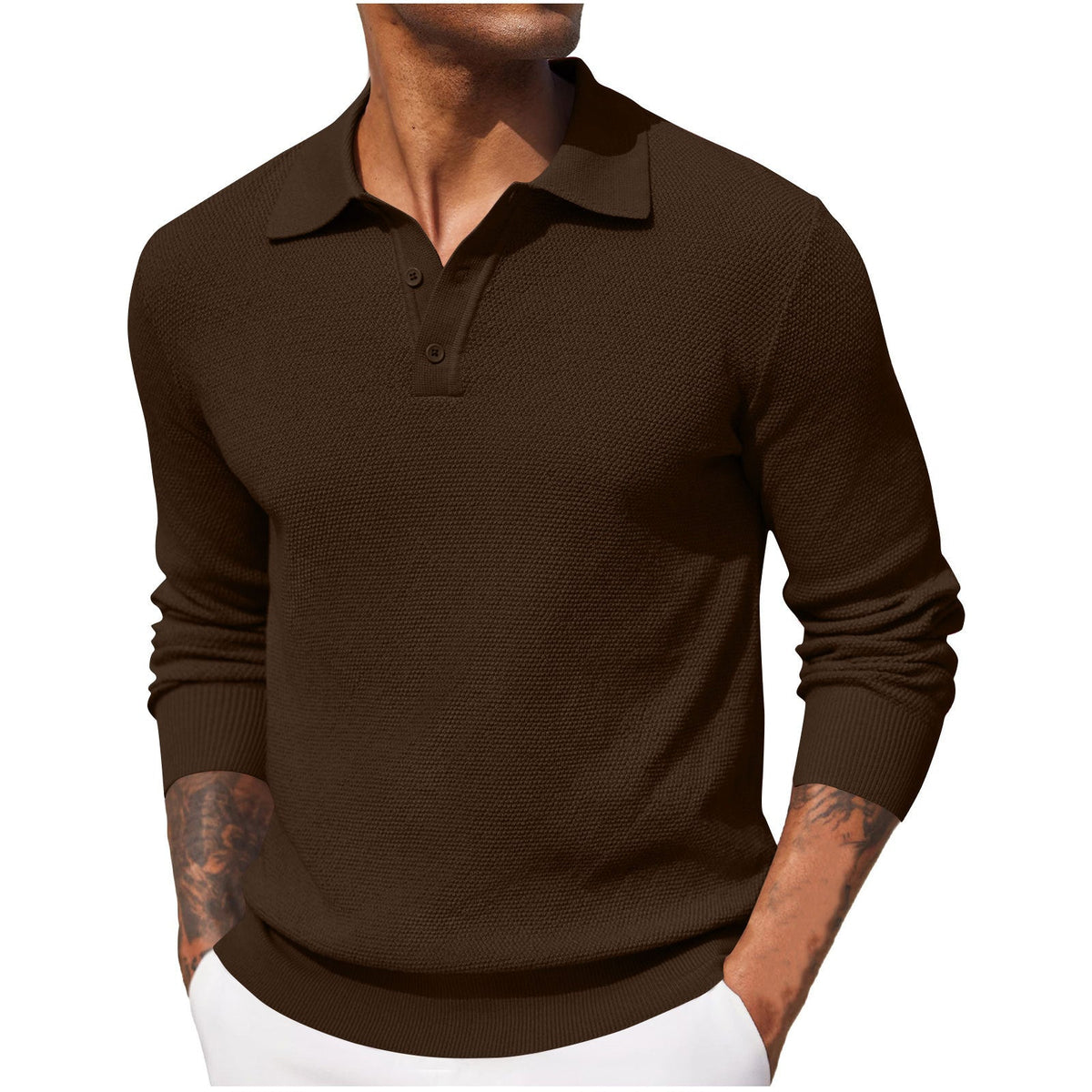 Men’s Long Sleeve Polo Shirt