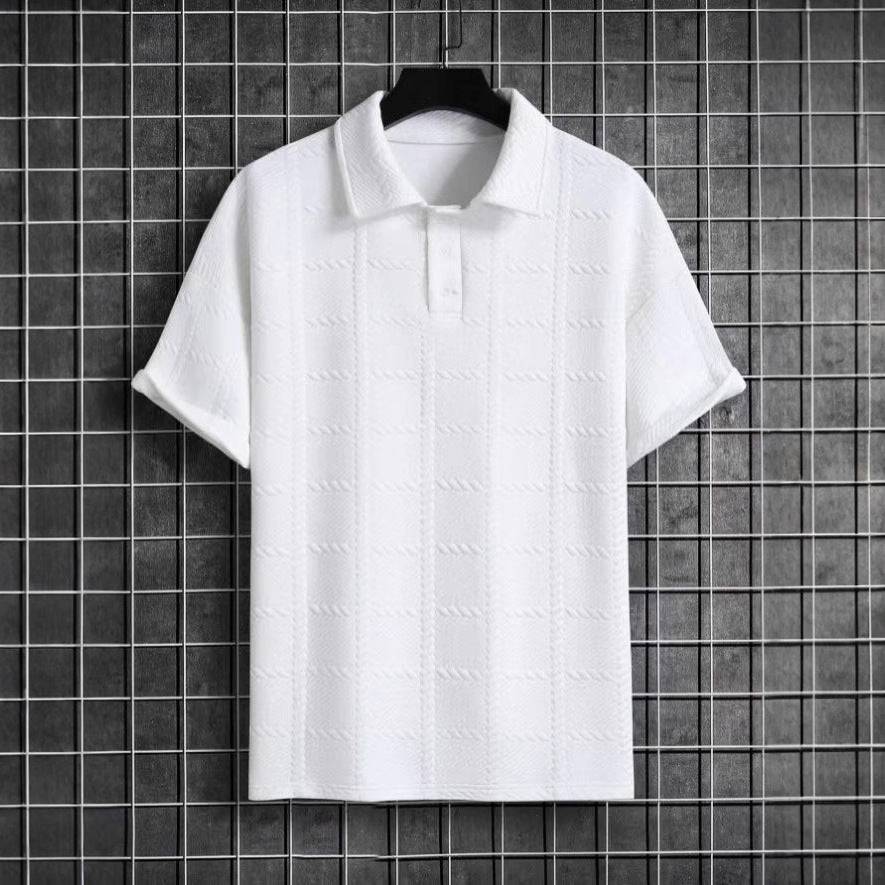 Men’s Textured Polo Shirt