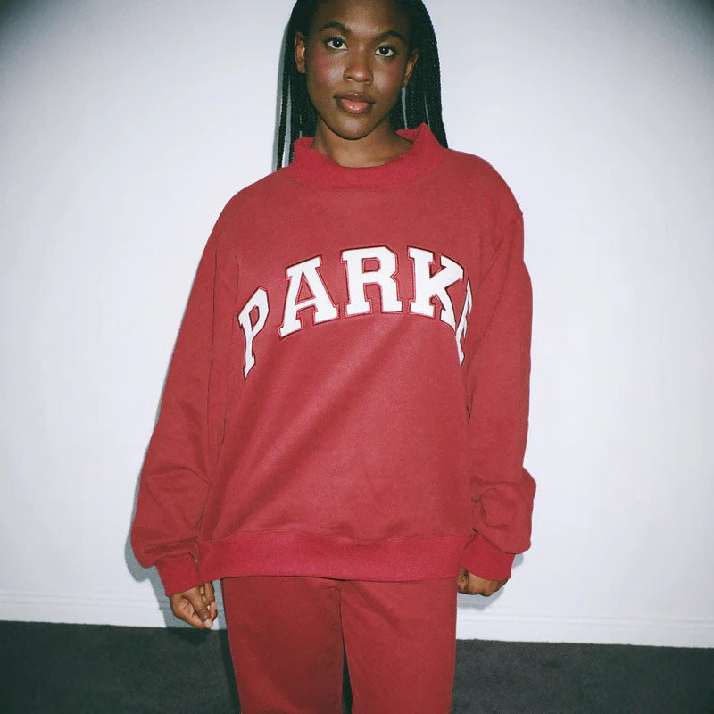 Women's Oversized Graphic Crewneck Sweater