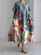 Women’s Floral Oversized Midi Dress
