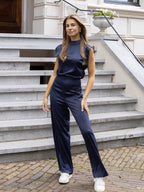 Women’s Sleeveless Wide-Leg Jumpsuit