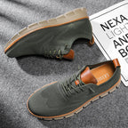Men's Lace-Up Sneakers With Segmented Sole