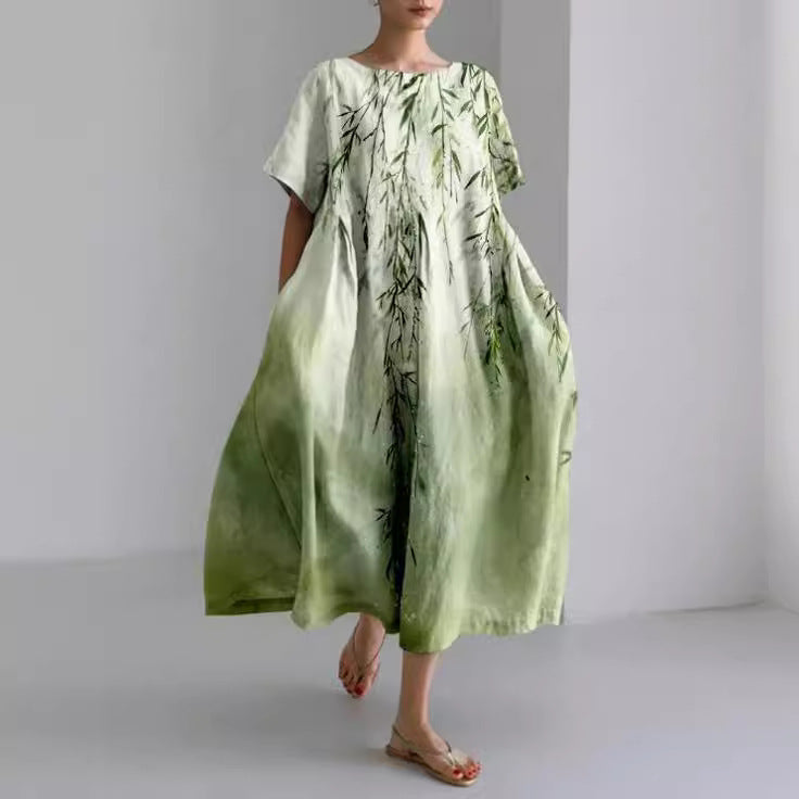 Women’s Floral Oversized Midi Dress