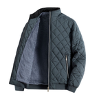 Men’s Lined Diamond-Quilted Winter Jacket