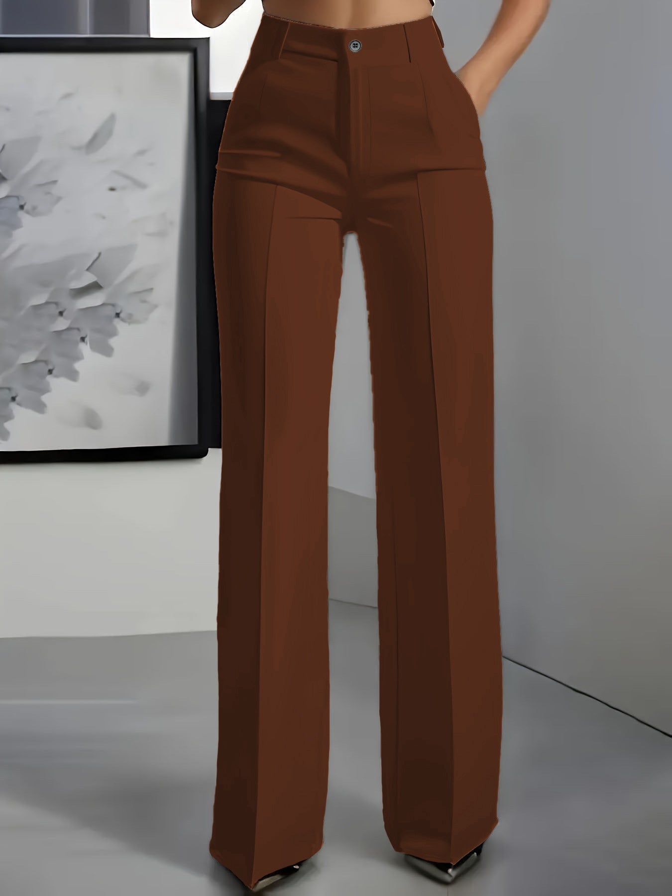 Women’s High Waist Wide Leg Trousers