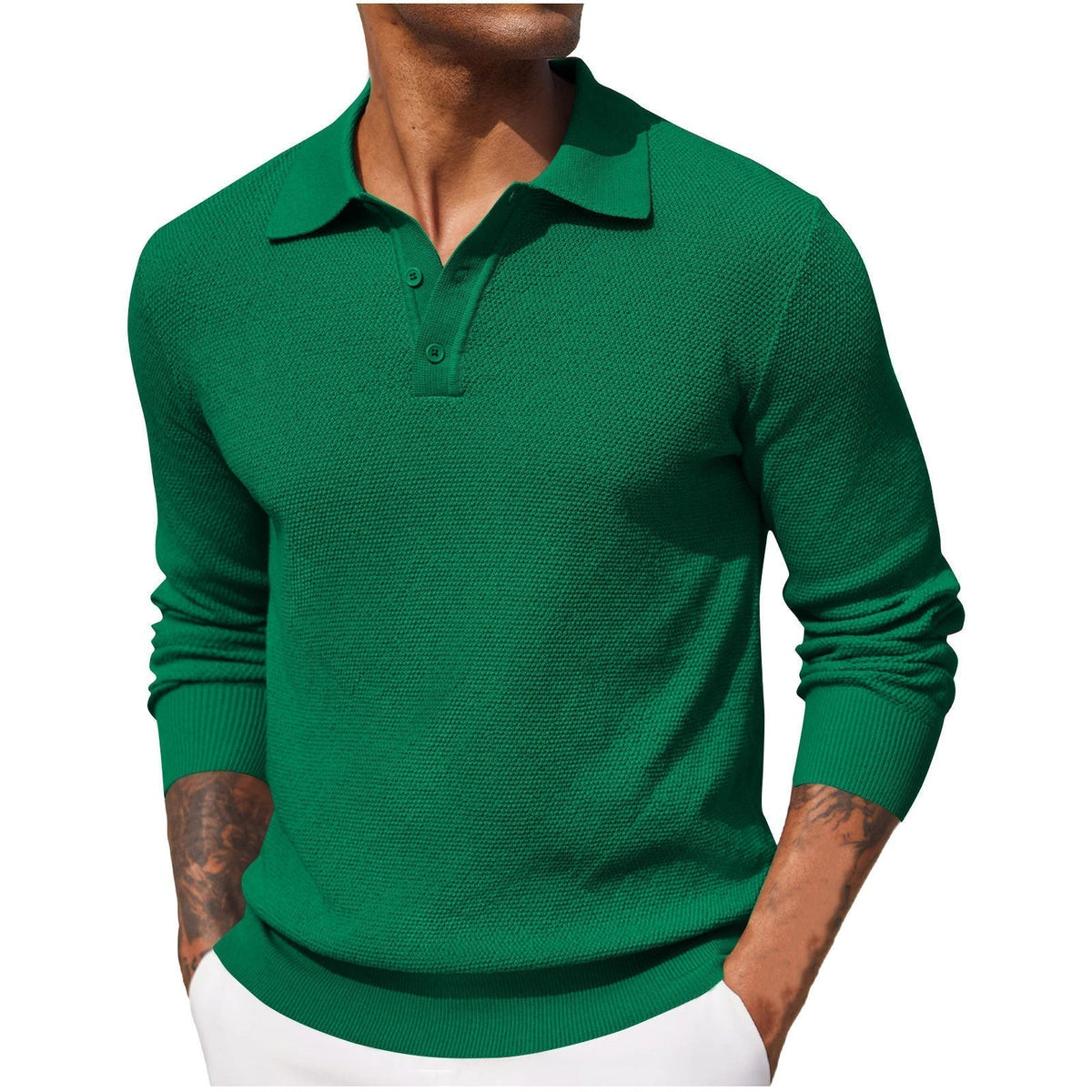 Men’s Long Sleeve Polo Shirt