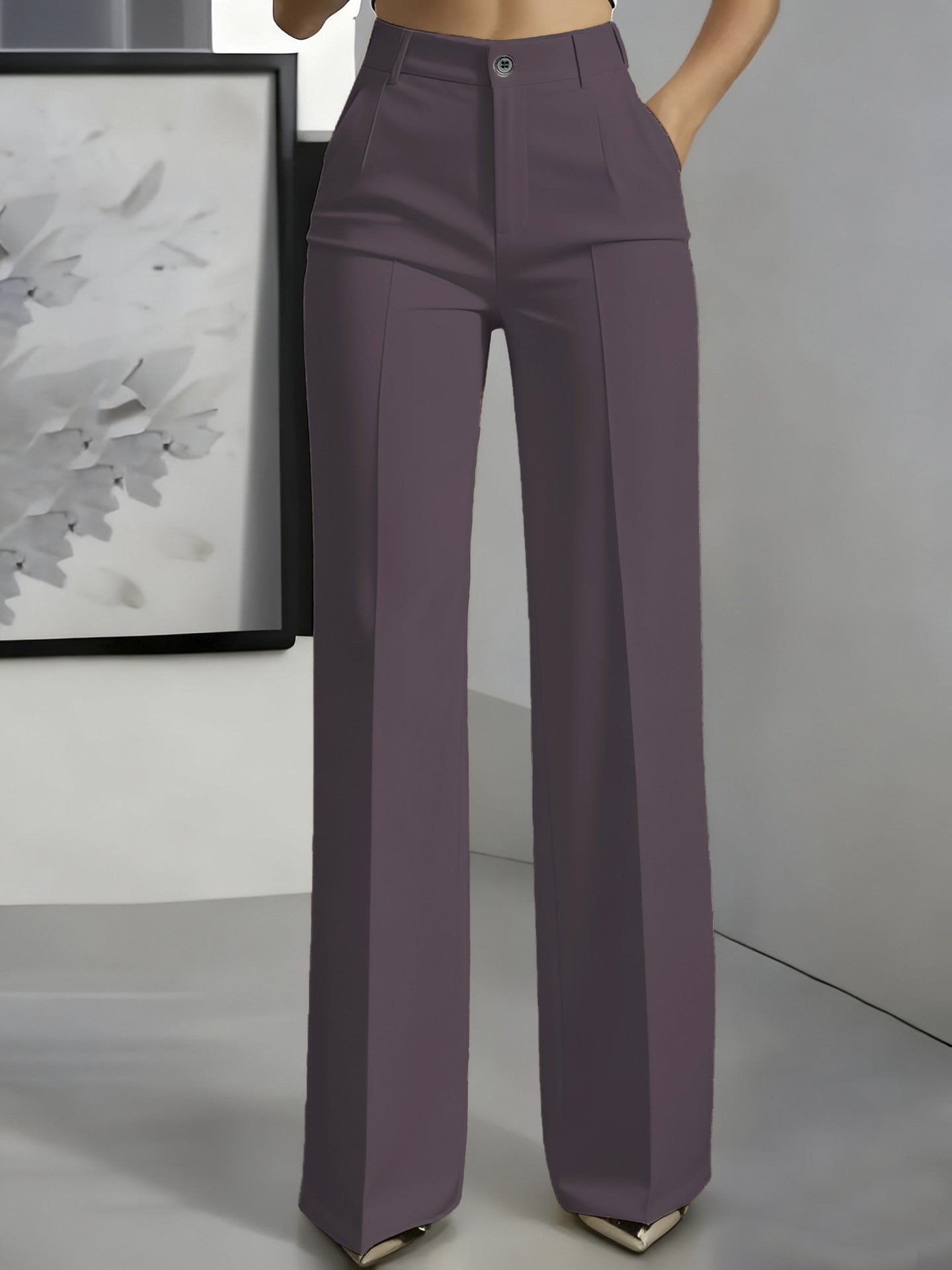 Women’s High Waist Wide Leg Trousers
