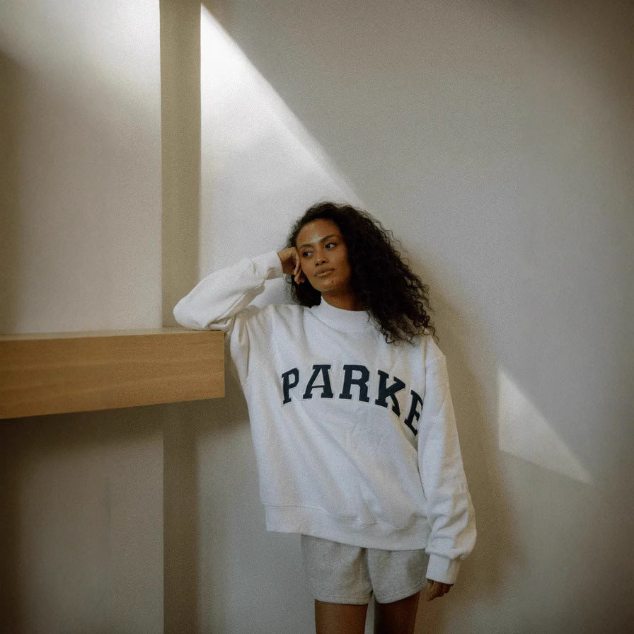 Women's Oversized Graphic Crewneck Sweater