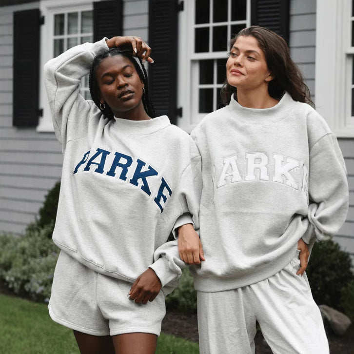 Women's Oversized Graphic Crewneck Sweater