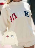 Women's Oversized Graphic Crewneck Sweater