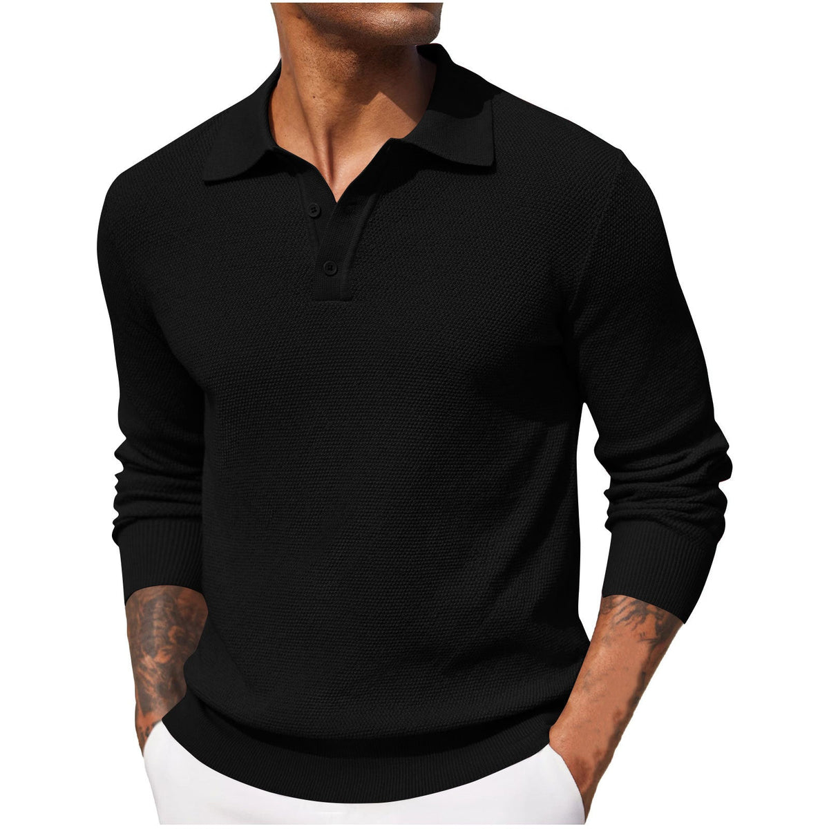 Men’s Long Sleeve Polo Shirt