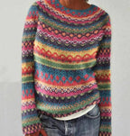 Women’s Patterned Crew-Neck Sweater