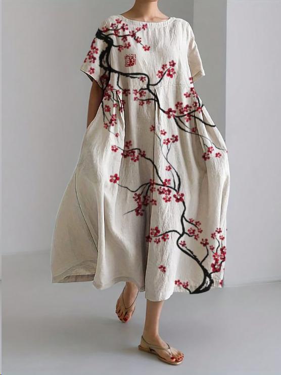 Women’s Floral Oversized Midi Dress