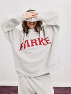 Women's Oversized Graphic Crewneck Sweater