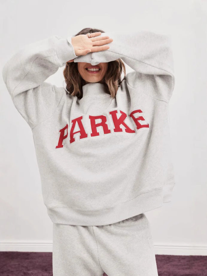 Women's Oversized Graphic Crewneck Sweater