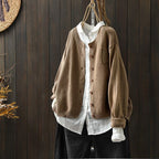 Women’s Relaxed Button-Front Knit Cardigan