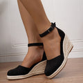 Women’s Closed-Toe Espadrille Wedge Sandals