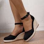 Women’s Closed-Toe Espadrille Wedge Sandals
