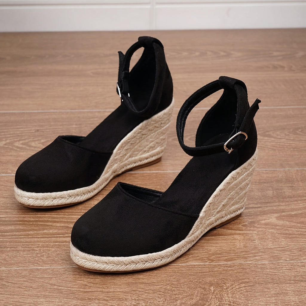 Women’s Closed-Toe Espadrille Wedge Sandals