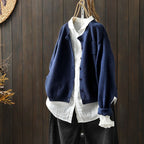 Women’s Relaxed Button-Front Knit Cardigan