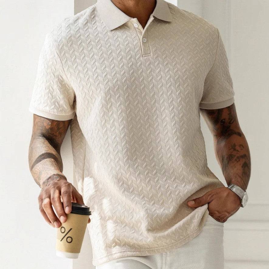 Men’s Textured Polo Shirt