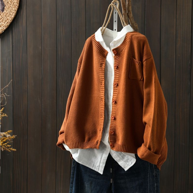 Women’s Relaxed Button-Front Knit Cardigan