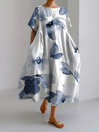 Women’s Floral Oversized Midi Dress