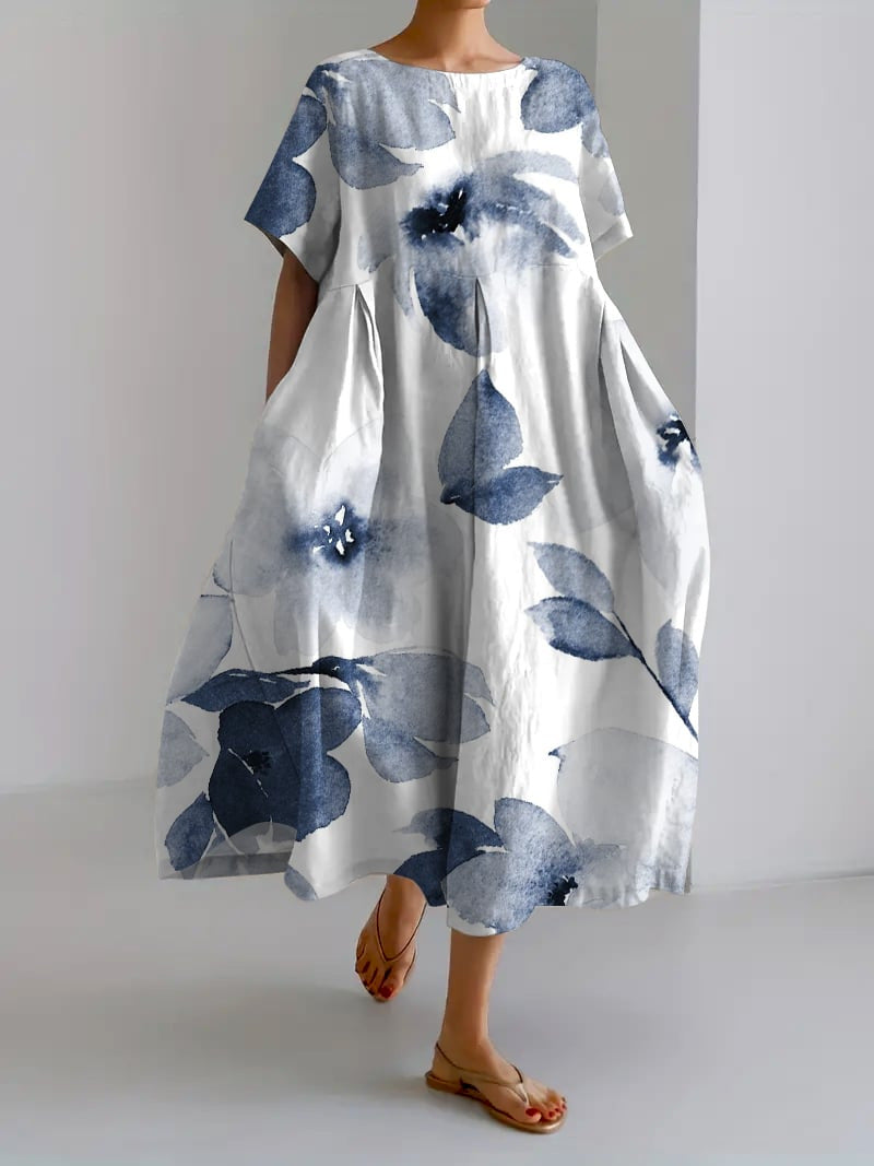 Women’s Floral Oversized Midi Dress