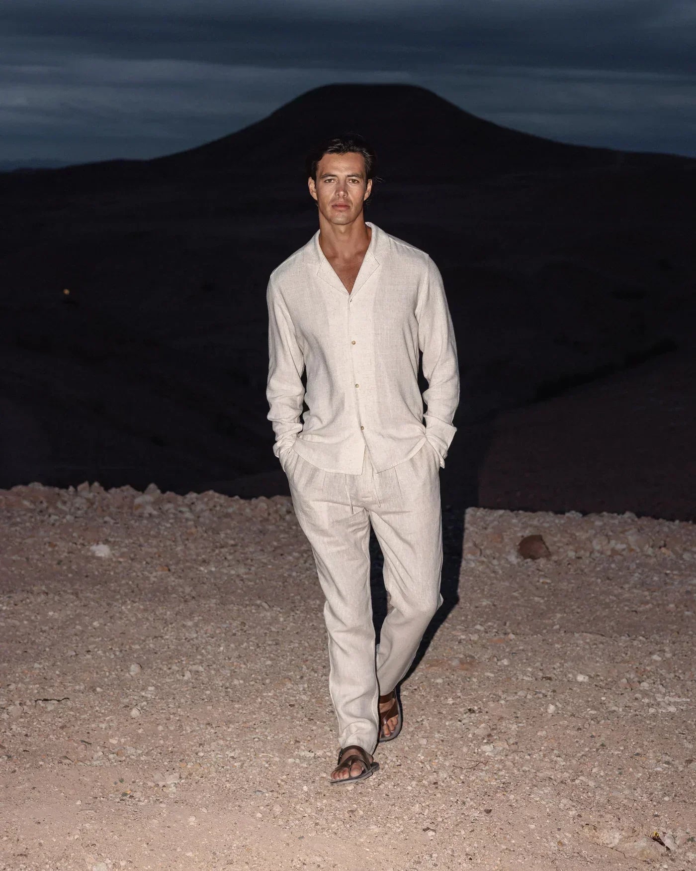 Men’s Linen Two Piece Set