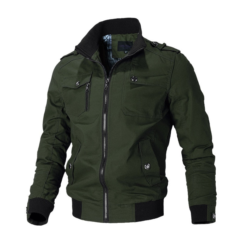 Men’s Multi-Pocket Zip-Up Jacket