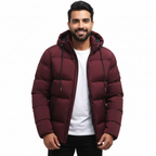 Men’s Hooded Puffer Winter Jacket
