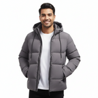 Men’s Hooded Puffer Winter Jacket