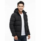 Men’s Hooded Puffer Winter Jacket