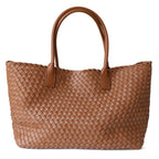 Women's Large Woven Tote Shoulder Bag