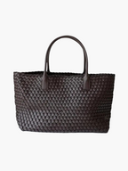Women's Large Woven Tote Shoulder Bag