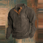 Men’s Ribbed Stand-Collar Sweater