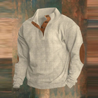 Men’s Ribbed Stand-Collar Sweater