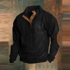 Men’s Ribbed Stand-Collar Sweater
