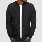 Men’s Diamond-Quilted Bomber Jacket