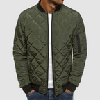 Men’s Diamond-Quilted Bomber Jacket