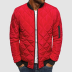 Men’s Diamond-Quilted Bomber Jacket