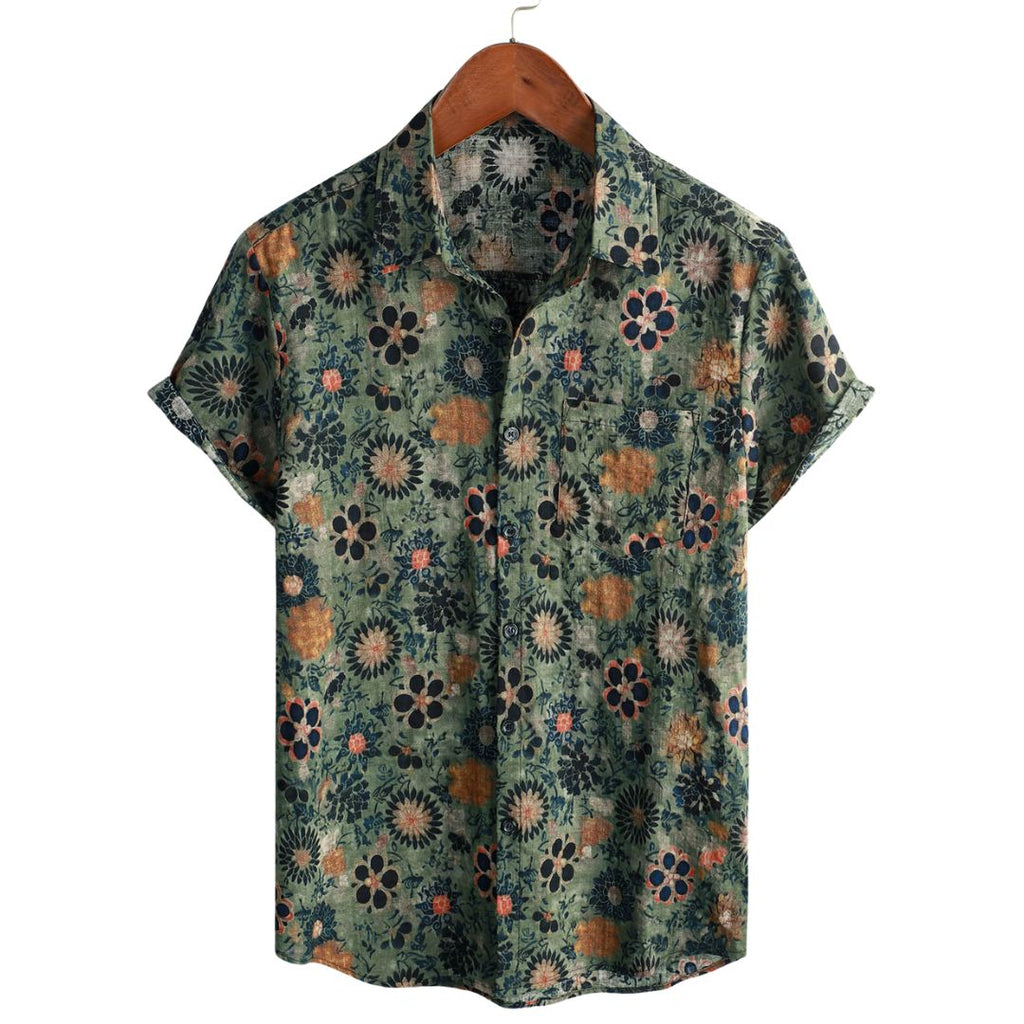 Men's Floral Short Sleeve Shirt