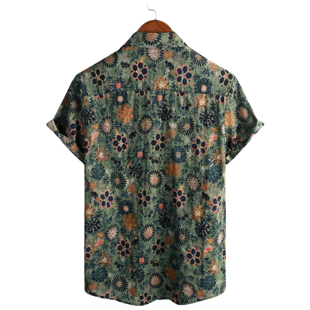 Men's Floral Short Sleeve Shirt