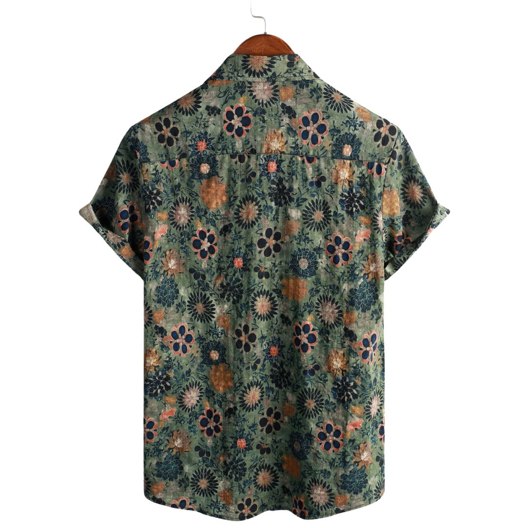 Men's Floral Short Sleeve Shirt