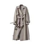 Women's Belted Double-Breasted Trench Coat