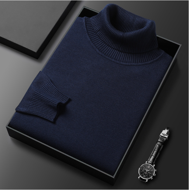 Men's Turtleneck Knit Sweater